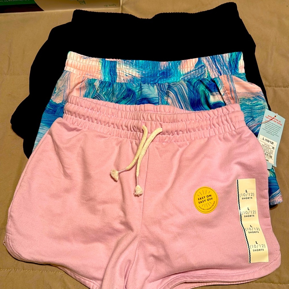 Like new girls athletic shorts - 3 pairs